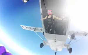 A BlackBox Member Skydiving in Dallas
