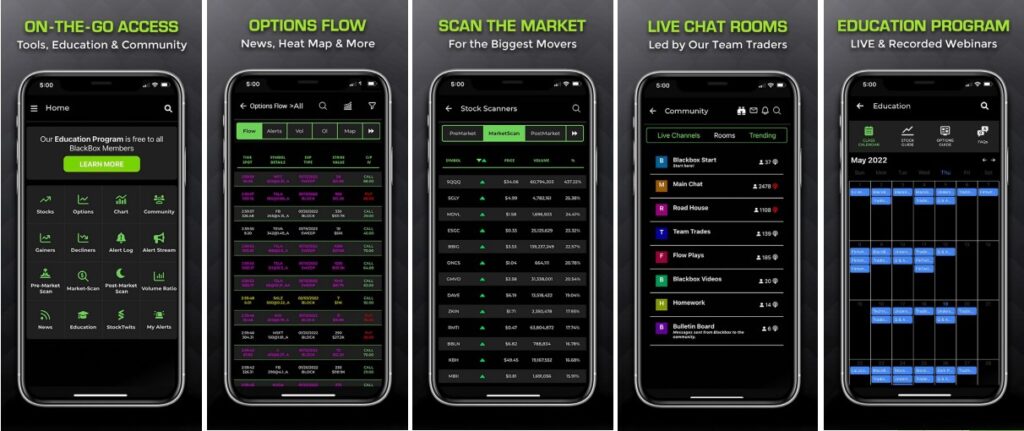 BlackBox full functionality mobile app